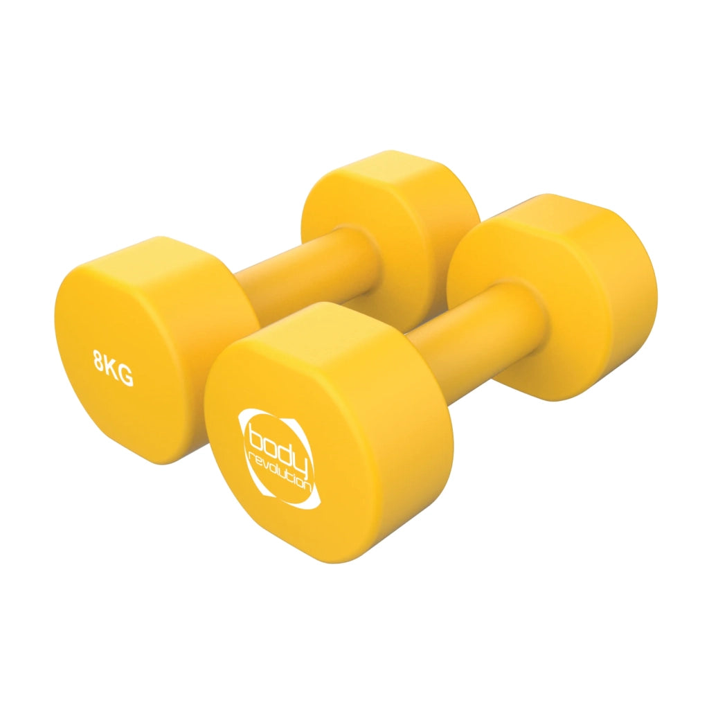 Manubri neoprene 2 x 8 kg antiscivolo