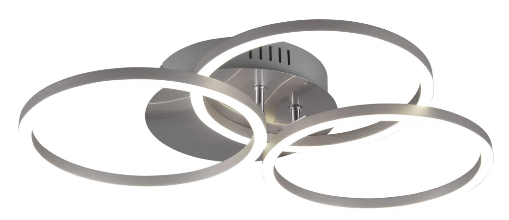 Plafoniera da Interno a led in Metallo Nickel Opaco