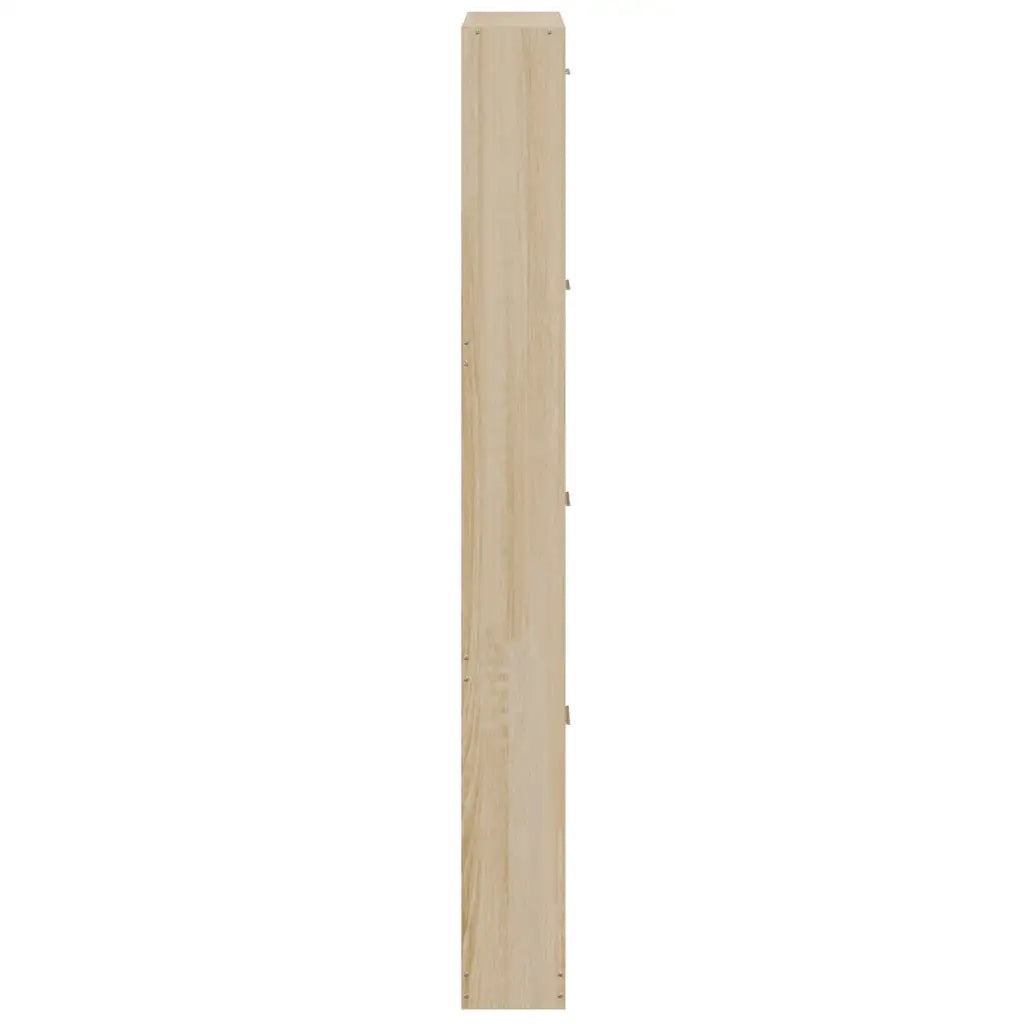 Scarpiera-Scaffale per scarpe Rovere 59x17x150 cm in Legno Multistrato