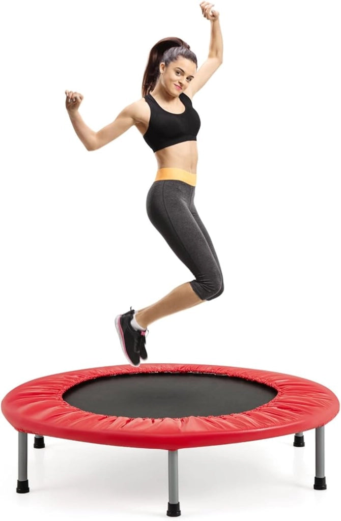Mini Trampolino Elastico e Pieghevole, Capacità di Carico 150 kg, per Interno ed Esterno