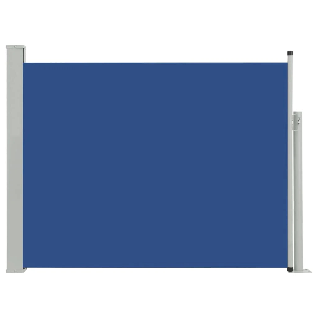 Tenda da sole laterale retrattile/schermo privacy per patio giardino terrazza balcone 140 x 500 cm blu 02_0007251