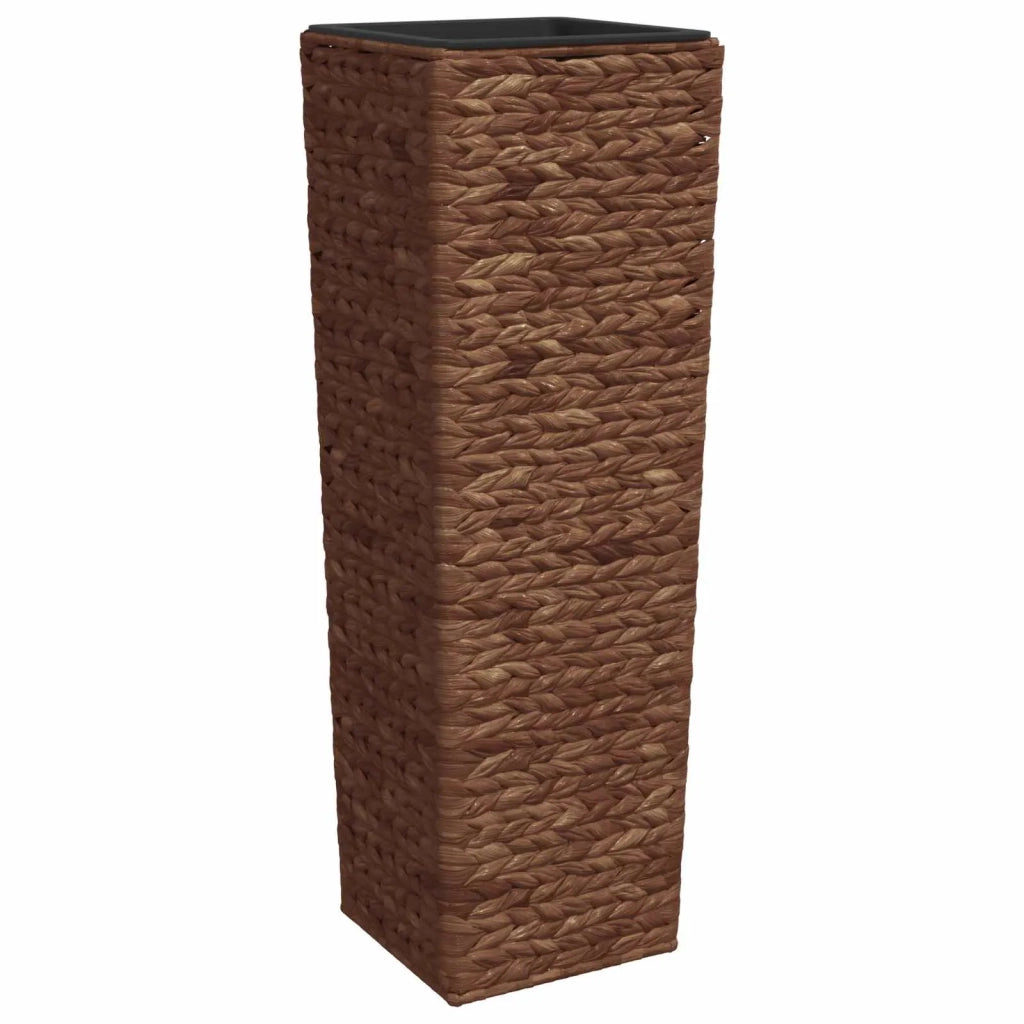 Letti Rialzati 3 pz in Giacinto Intrecciato Marrone Scuro 45569