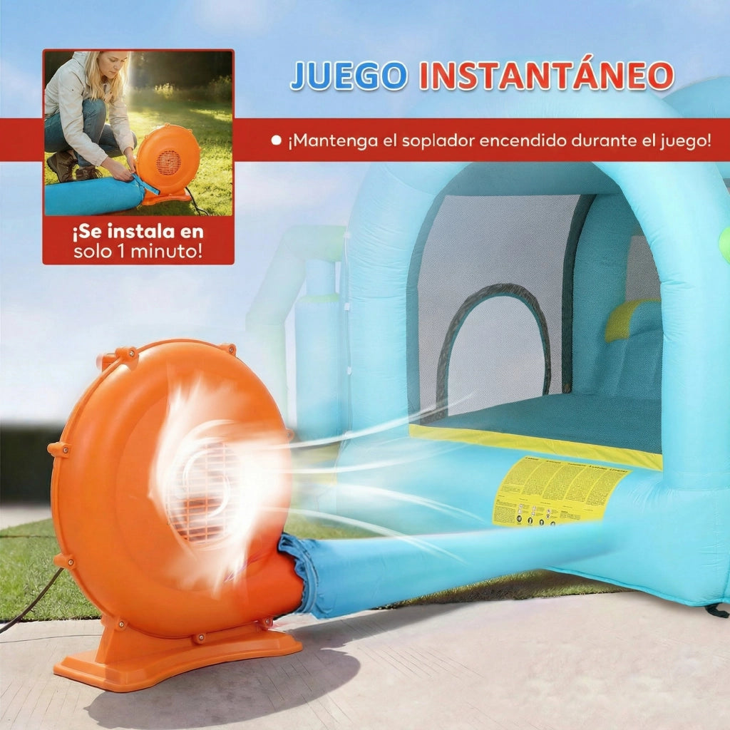 Castello gonfiabile acquatico 7 in 1 ¨C zephmum ¨C 426x360x198 cm