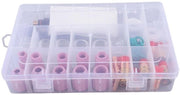 Kit di accessori per lastre TIG - 56 pezzi - Disco ceramico/lucido - Orecchiatura - Materiale duraturo - Resistente ai shock - Accessori per saldatura