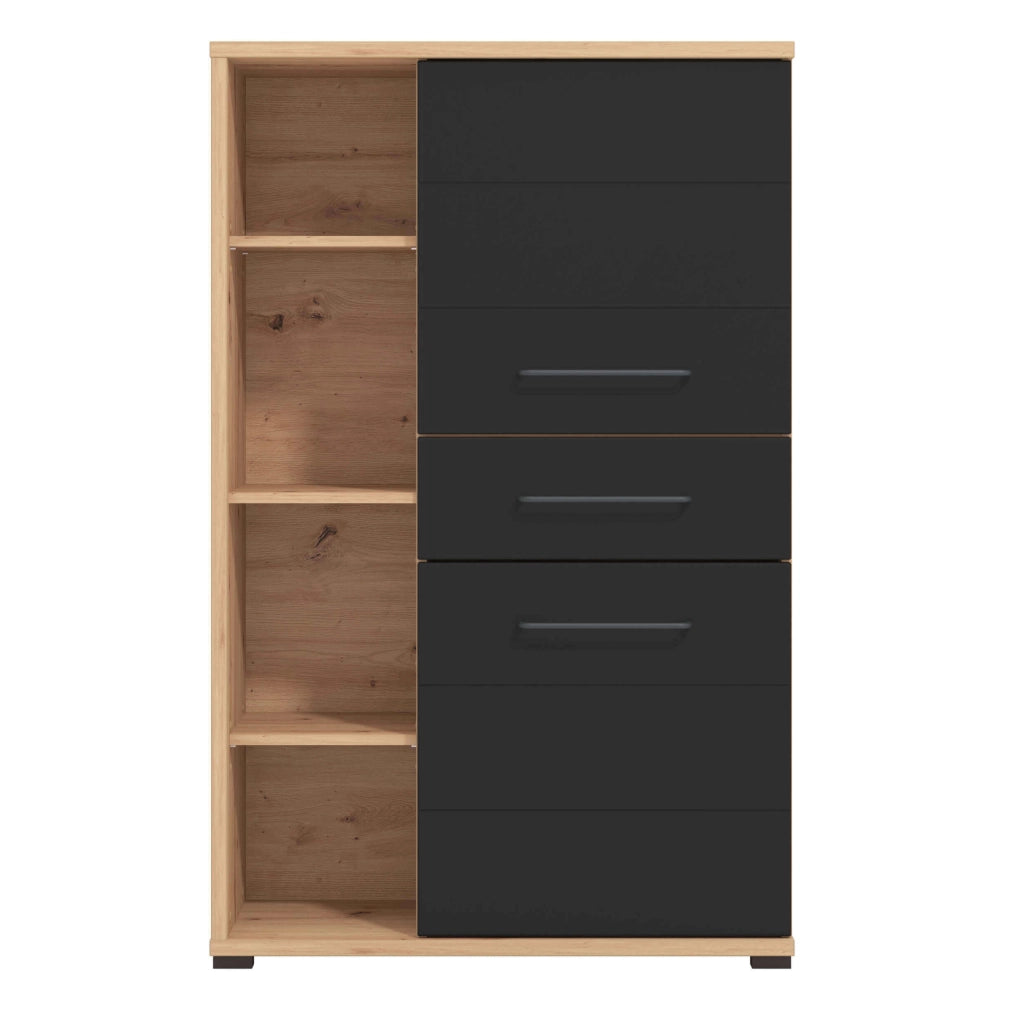 madia due ante quattro cassetti moderna cm 89 5x40x141 5 h - ELLI