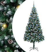 Albero di Natale Artificiale-Albero Natalizio con 300 LED Verde 210 cm 474419