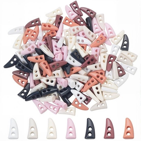 Set di 140 Hars Knopen in 7 Colori per Abbigliamento e Artigianato