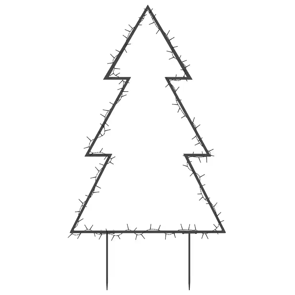Decorazione Luminosa Natalizia con Picchetti Albero 115LED 90cm
