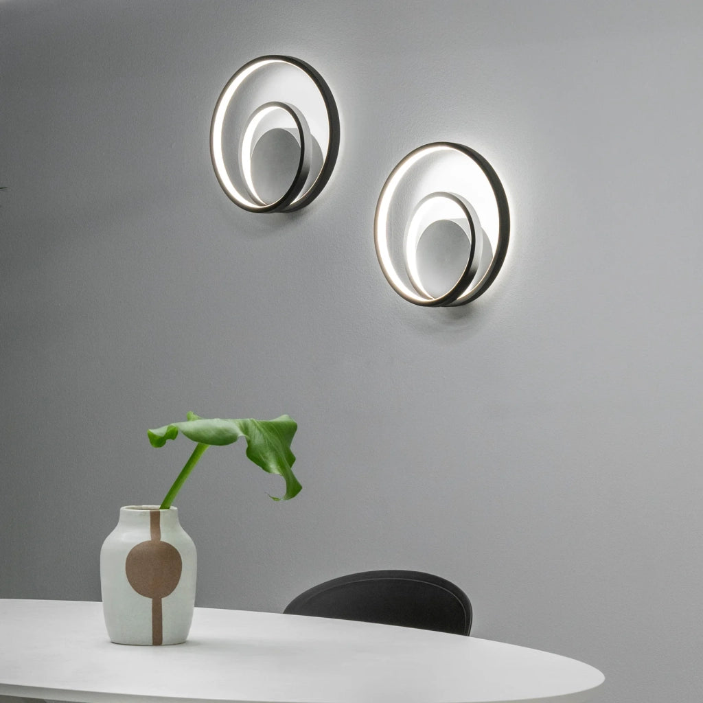 Applique Collezione OZ LED 26W Luce Calda 3000K Finitura Nero Ideal Lux