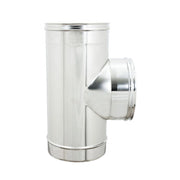 RACCORDO A T INOX ATTACCO FFM PER PELLET D 10 CM- 2,0 pz