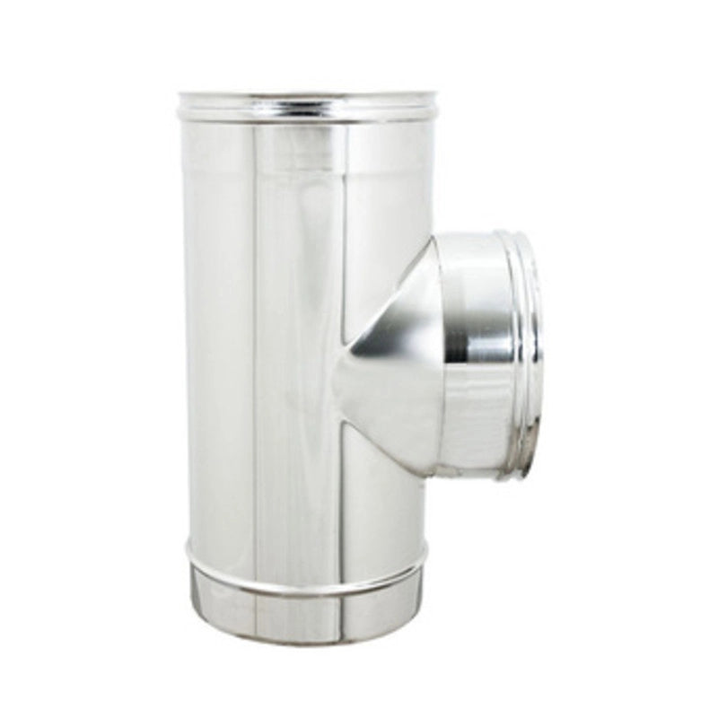 RACCORDO A T INOX ATTACCO FFM PER PELLET D 10 CM- 2,0 pz