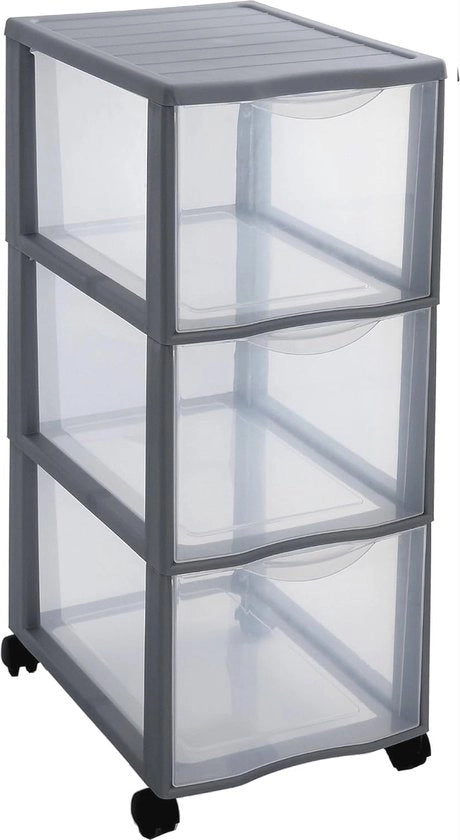 Laccio di Caricamento in Plastica con Ruote e Porte Transparenti per Documenti A4 - Ideale per la Conservazione in Ufficio