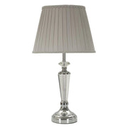 Lampada da Tavolo VKH155, Argento, Metallo, 30x30x56 cm