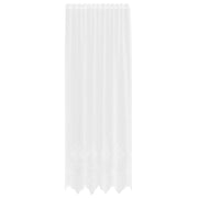 Tenda in Pizzo con tende Bianco 280 x 150 cm Poliestere