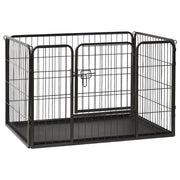 Box per Cuccioli in Acciaio 91,5x59x61 cm cod mxl 69336