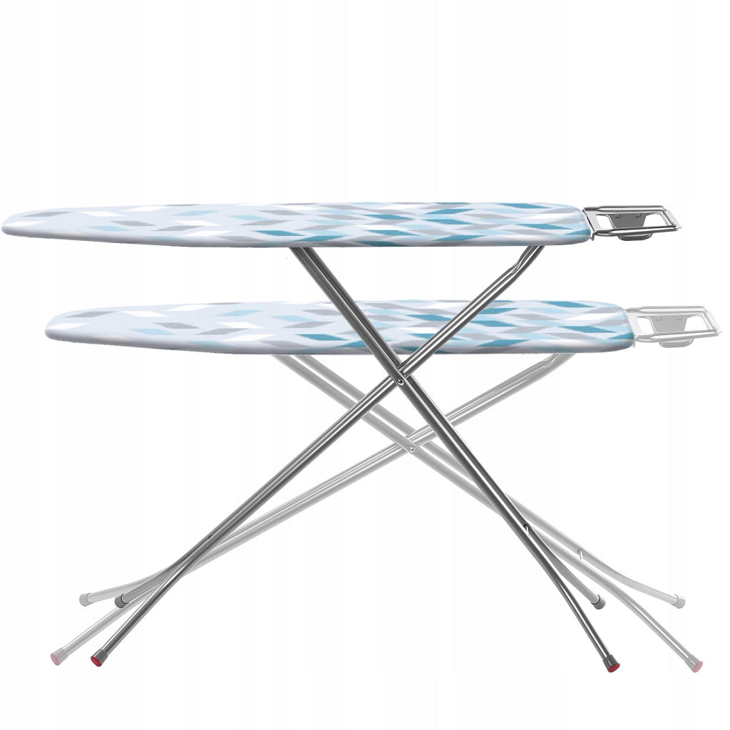 Asse da stiro KADAX 120x38 cm, pieghevole, da tavolo, con supporto per ferro da stiro.