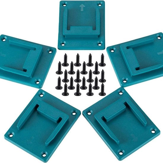 5 supporti per attrezzi - supporto per trapano - supporto per muro - compatibile con 18 V - Per trapani per attrezzi - attrezzi con viti