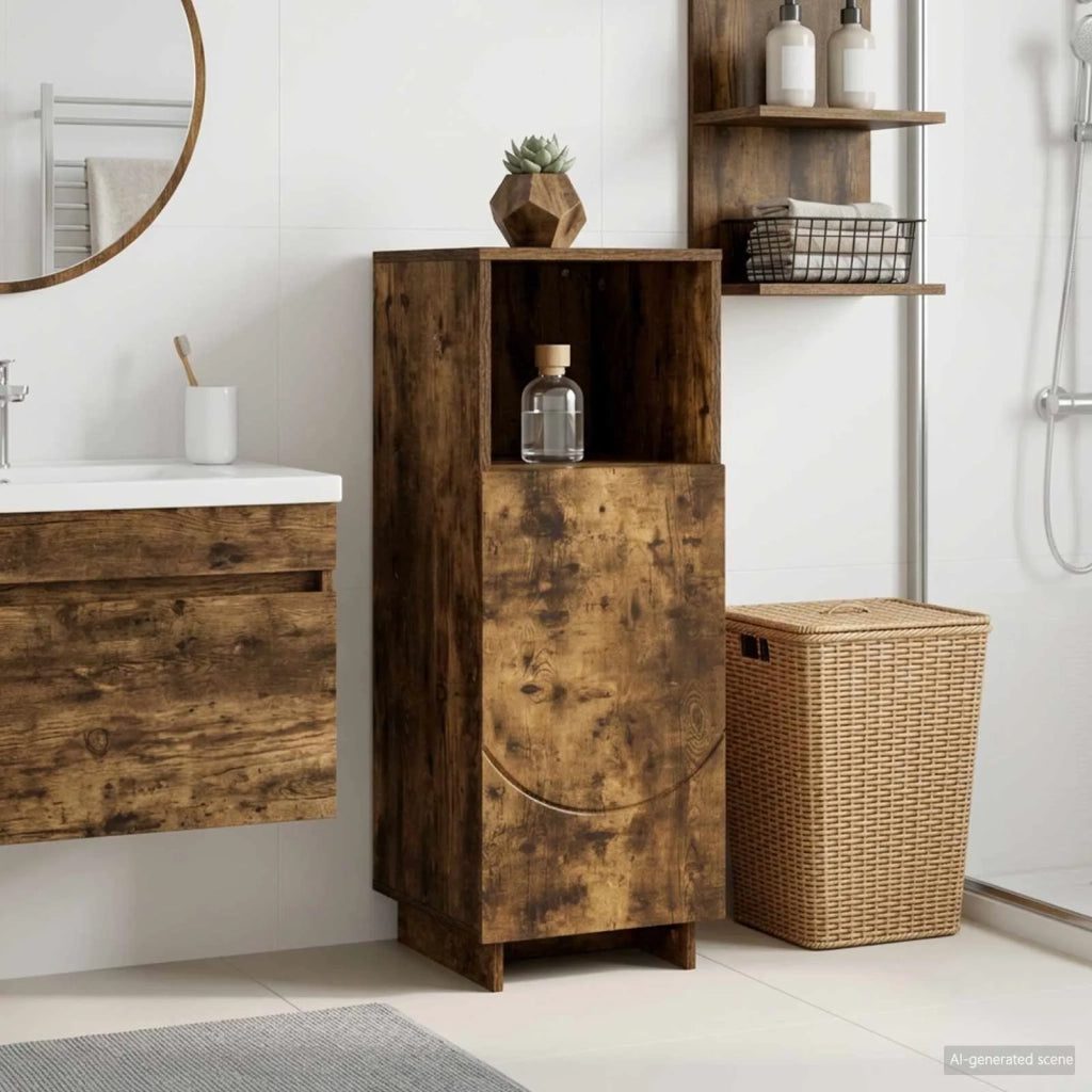 Mobile bagno Rovere Fumo 36,5 x 38 x 95 cm Legno ingegnerizzato 8011608