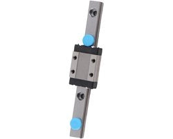 Geleider per Binario 100mm - Miniatore - Blocco di Vagone - Leggero - Alta Precisione - Sistema di Smaltimento - Guida Lineare