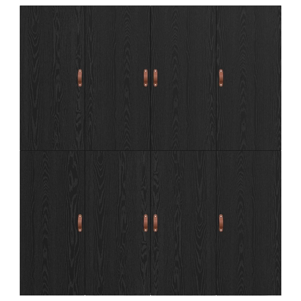 Struttura letto con contenitore Rovere Nero 200 x 200 cm 3335358