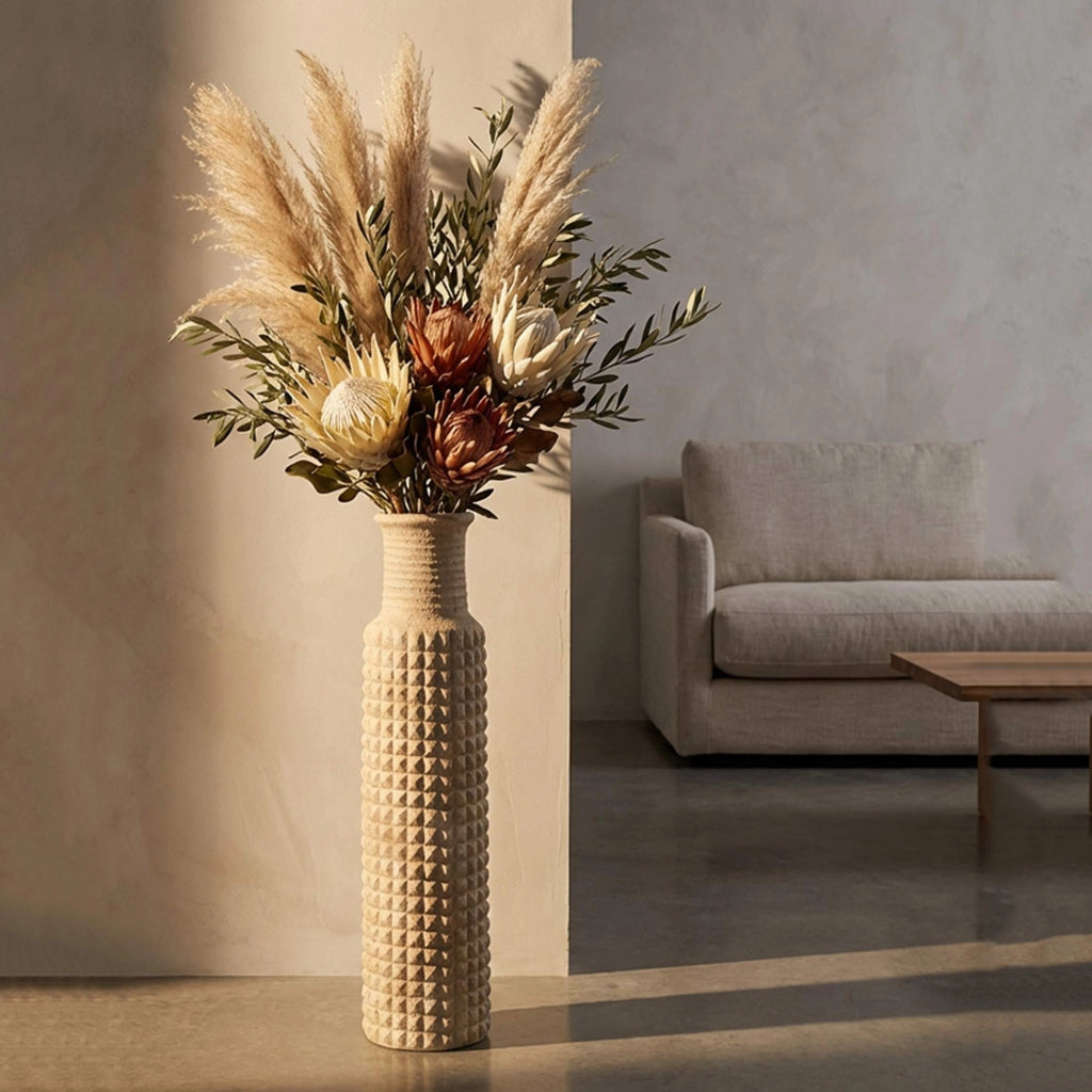 Fatenoti, Vaso Finitura Effetto Sabbia, Beige