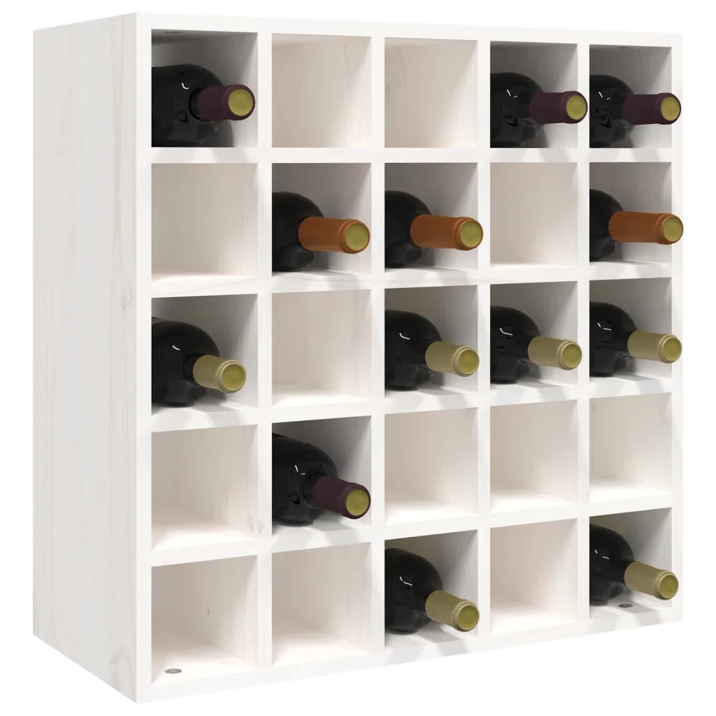 Mobiletto per vino bianco 56x25x56 cm in legno massello di pino 821538