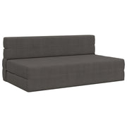 Divano letto | Sof¨¤ letto | Letto singolo Pieghevole Grigio Scuro 152 x 86,5 x 60 cm Tessuto
