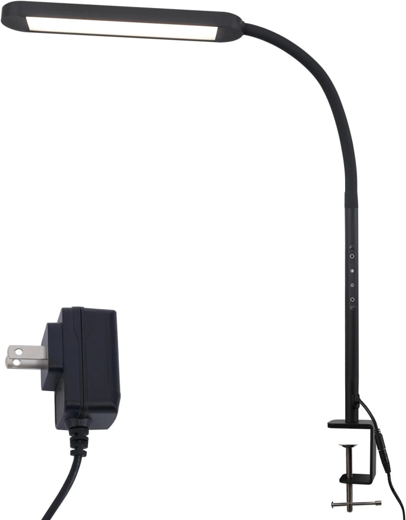 ZMH Lampada da tavolo LED 11W dimmerabile a clip con spina per soggiorno