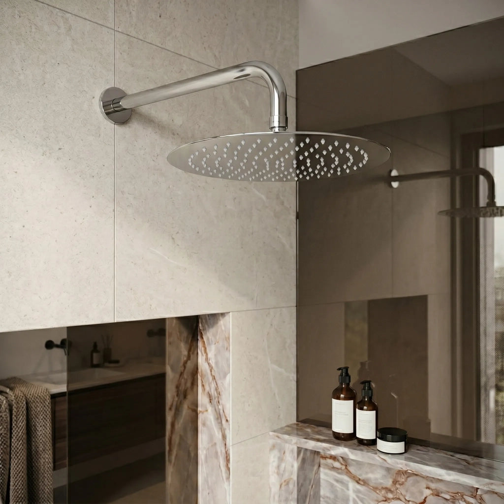 Soffione Doccia Rotondo Rea Js-p014 30cm Chrome