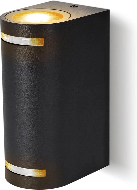 Lampada da parete esterna, GU10 illuminazione da parete mobile in alluminio, IP54 impermeabile all'acqua per uso interno ed esterno, luce per patio, giardino, ingresso, balcone, veranda, vialetto, ecc.