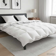 Set di Piumoni 3 pz 200 x 240 cm Tutte le stagioni Bambù Bianco 3432919