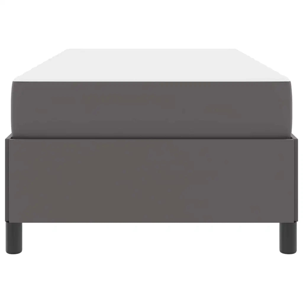 vidaXL Struttura letto con materasso con materasso Grigio 90 x 200 cm