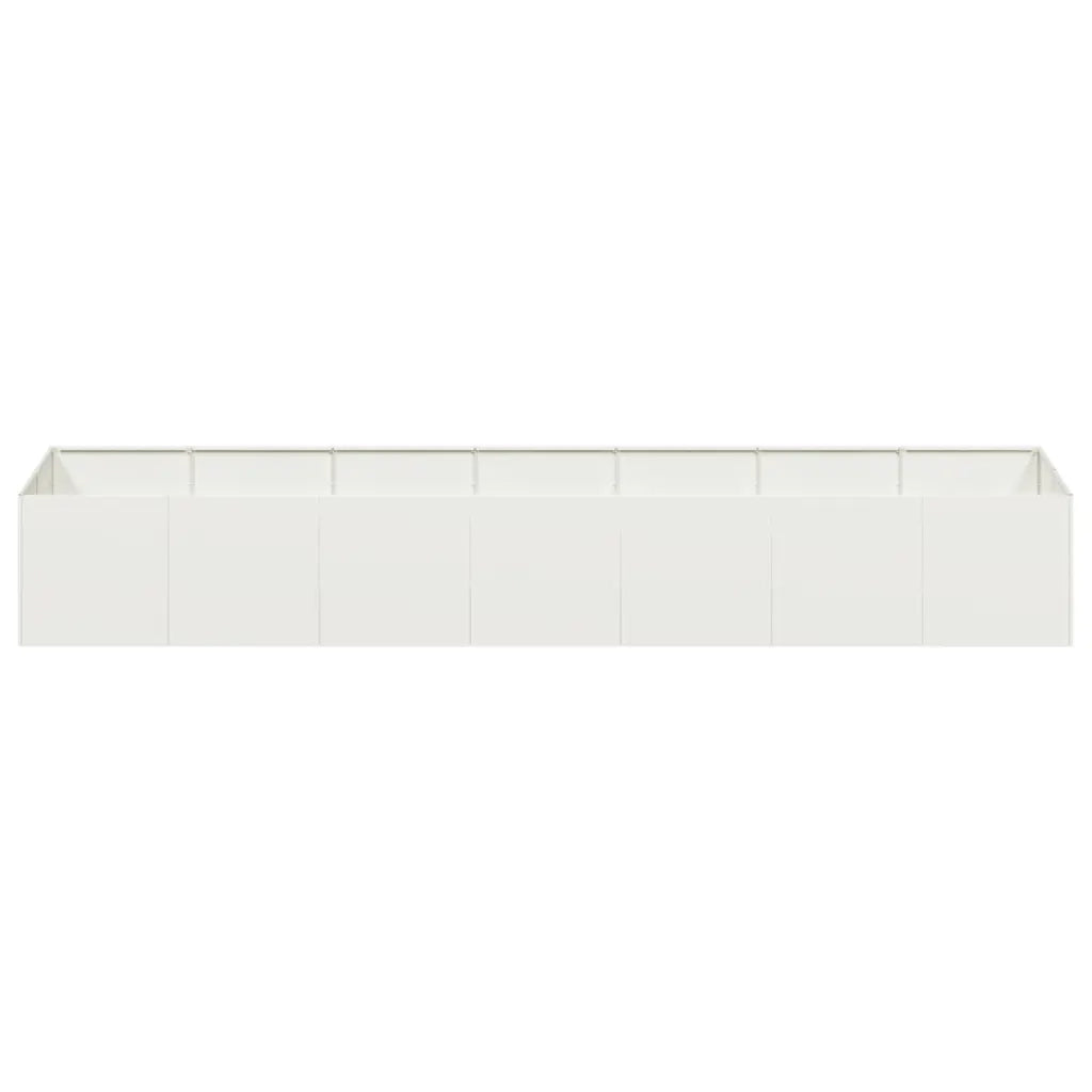Fioriera Bianca 280x80x40 cm in Acciaio 860760