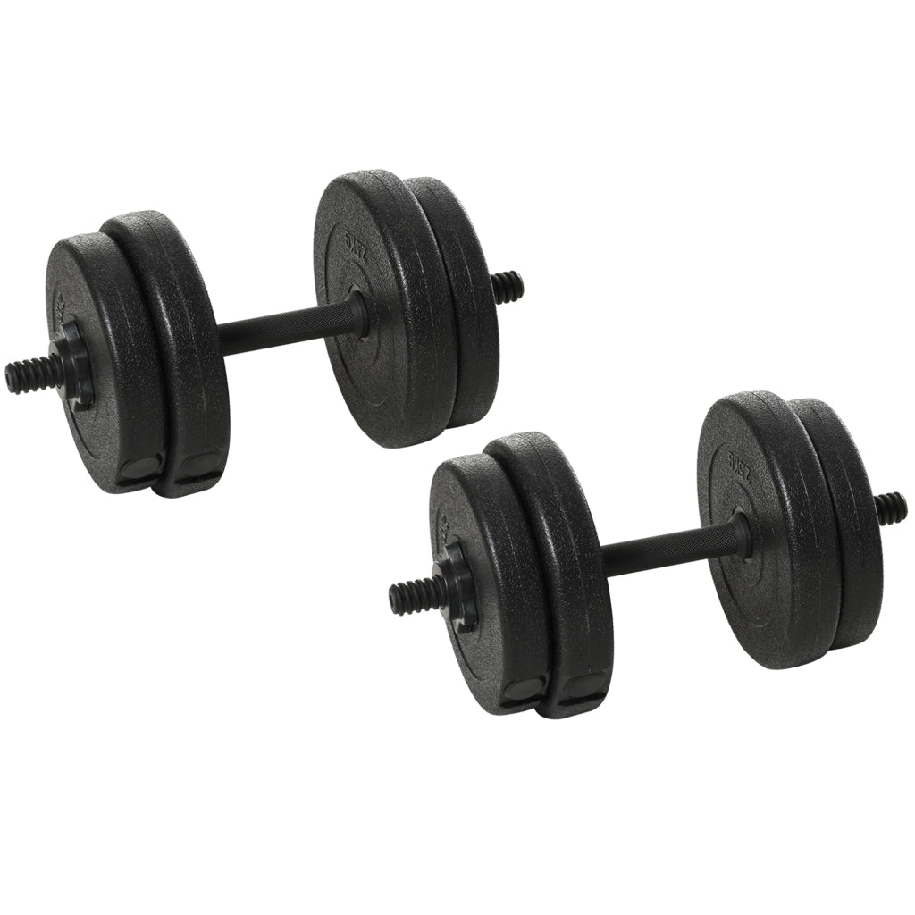 Set Manubri Palestra 20kg ¨C zephmum ¨C con 8 dischi 2kg e 2.5kg, ?25mm