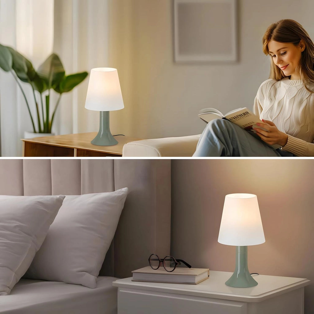 ZMH Lampada da tavolo con cavo set 2 pezzi E14 piccola per soggiorno comodino