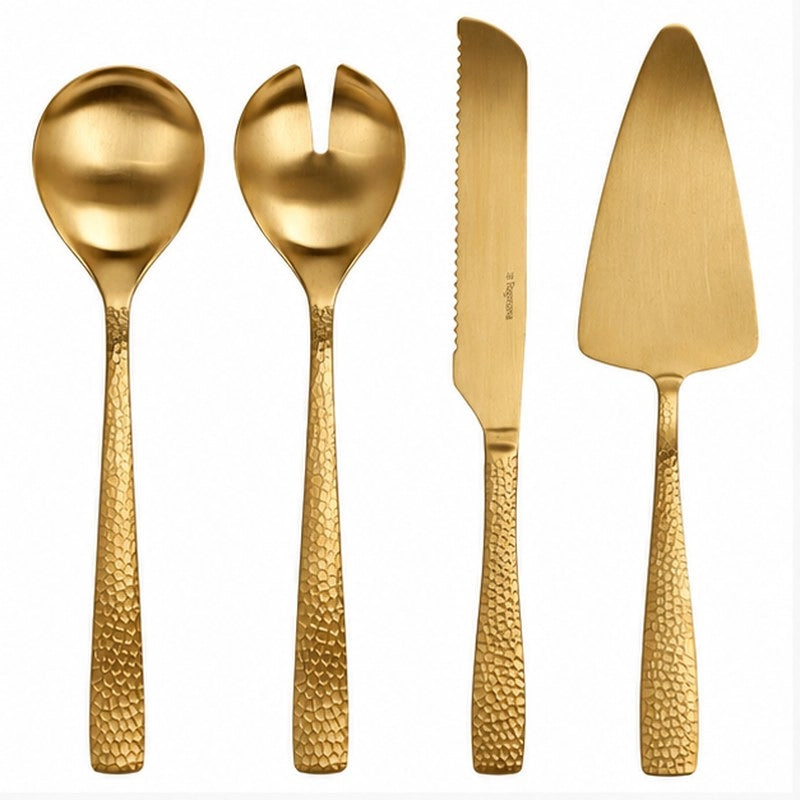 Set Posate da Portata Tognana Pauline 4 Pezzi Gold Natale