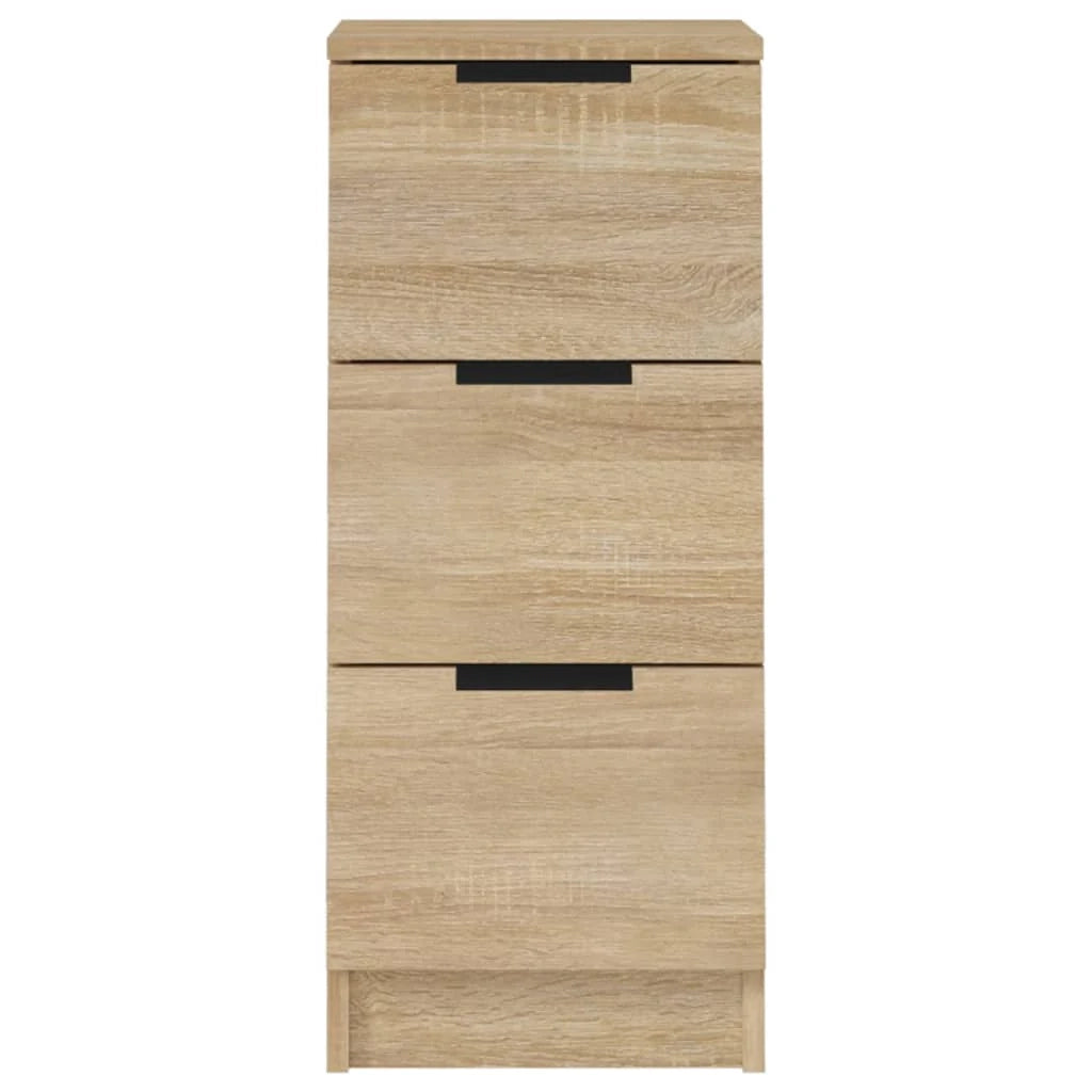 Buffet credenza cassettiera armadio mobile contenitore organizer cucina soggiorno rovere Sonoma 30 x 30 x 70 cm legno ingegnerizzato marrone 02_0031500