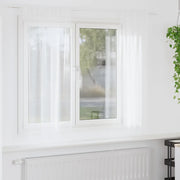 Tenda in Velo con tende 2 pcs Bianco 175 x 140 cm Poliestere 4108008
