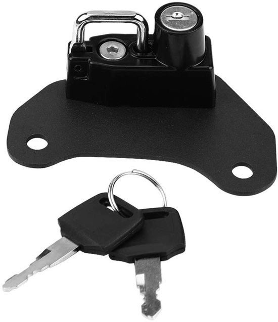 Accessori di sicurezza per motocicli - Slot di sicurezza in lega di alluminio - Formato compattibile mini - Sicuro e duraturo - Adatto per Indian Scout 2015-2018 - Inclusi due chiavi - Blocco del casco