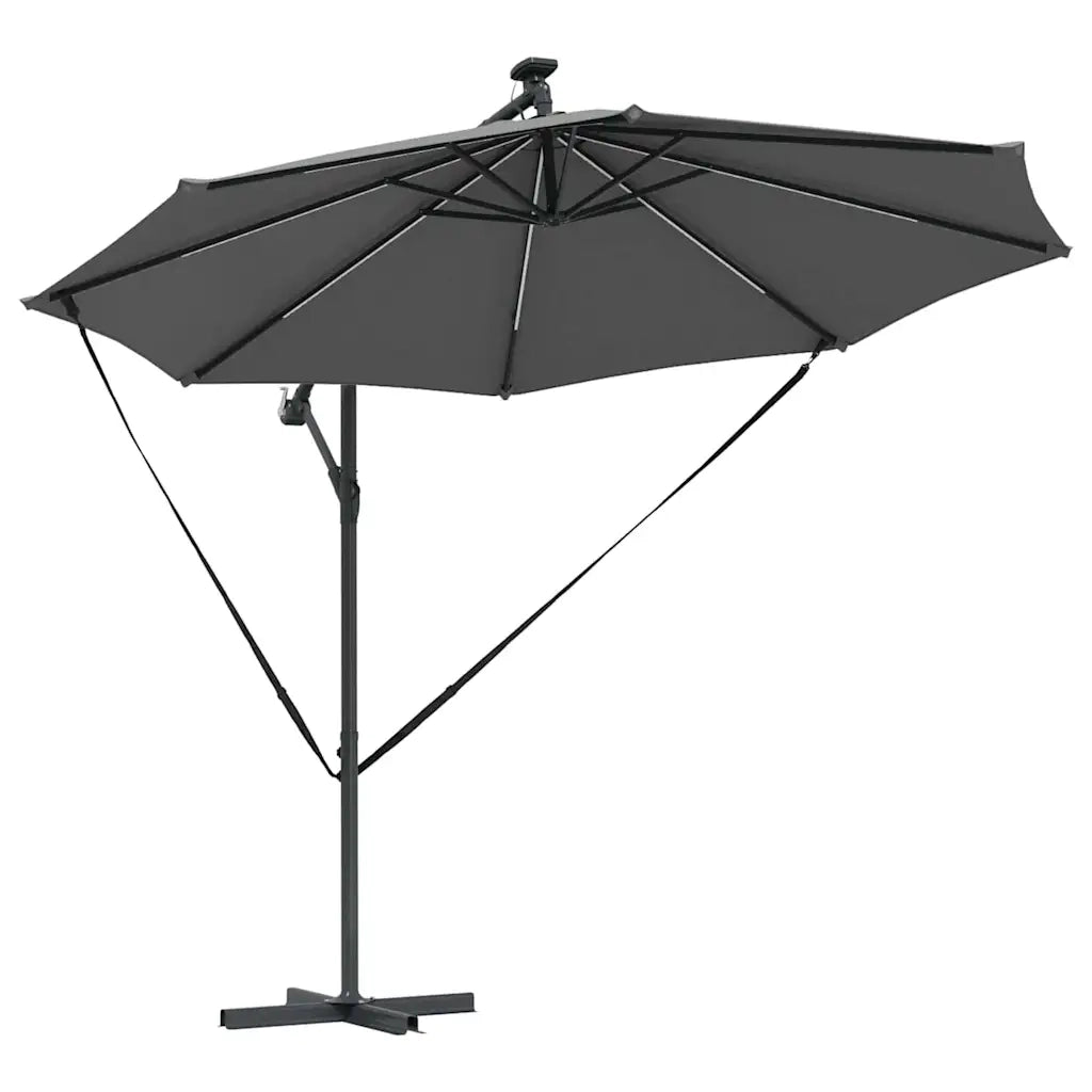 Ombrellone-Ombrello da giardino Antracite 294 x 294 x 248 cm Poliestere e Alluminio