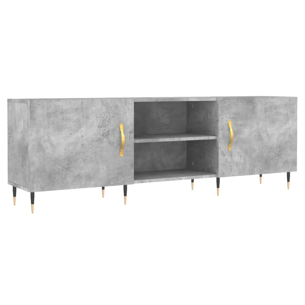 vidaXL Mobile Porta TV Grigio Cemento 150x30x50cm in Legno Multistrato