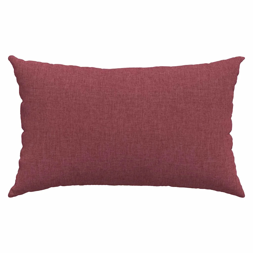 Cuscini da Divano 2 pz | Cuscini per sedie Rosso Vino 50 x 30 cm Tessuto