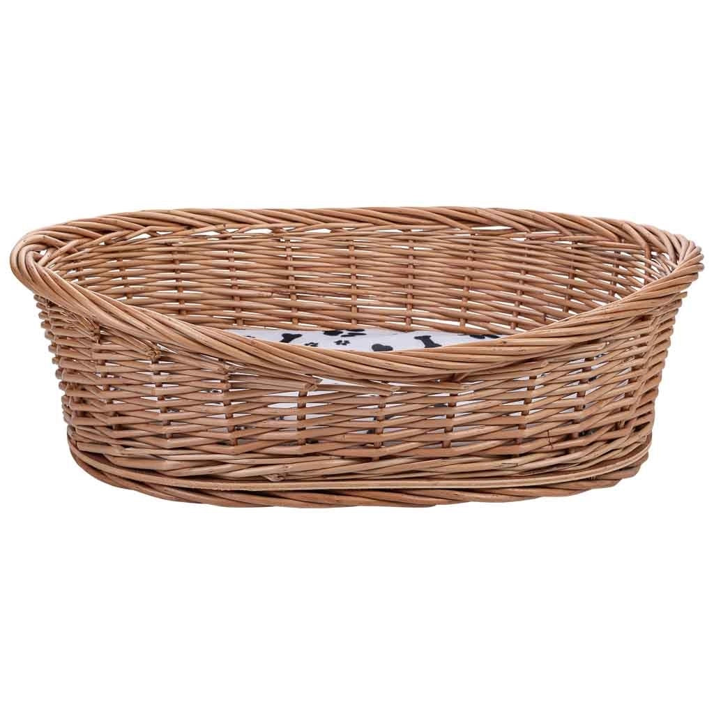Cuccia in vimini per animali 50x40x11/16h cm