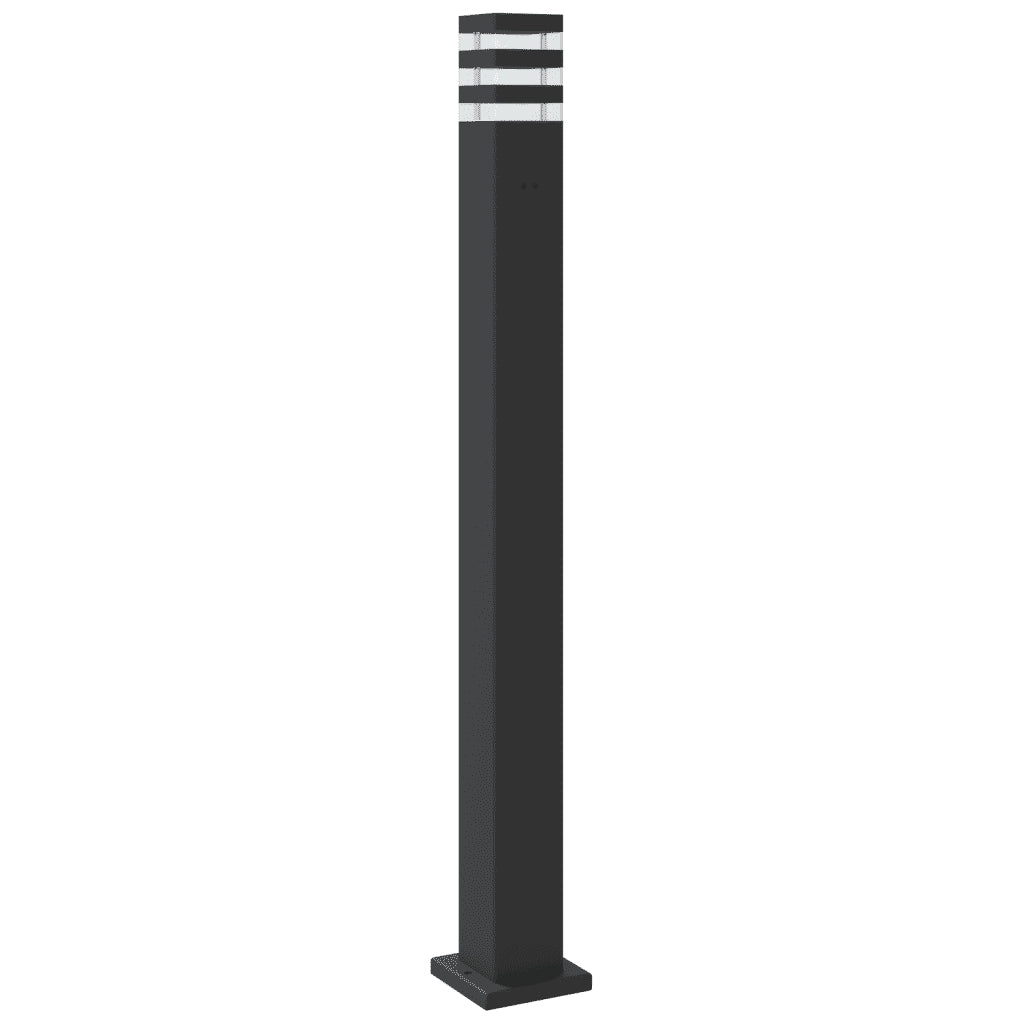 Lampade da Terra per Esterni 3pz Nere 110 cm in Alluminio 4006398