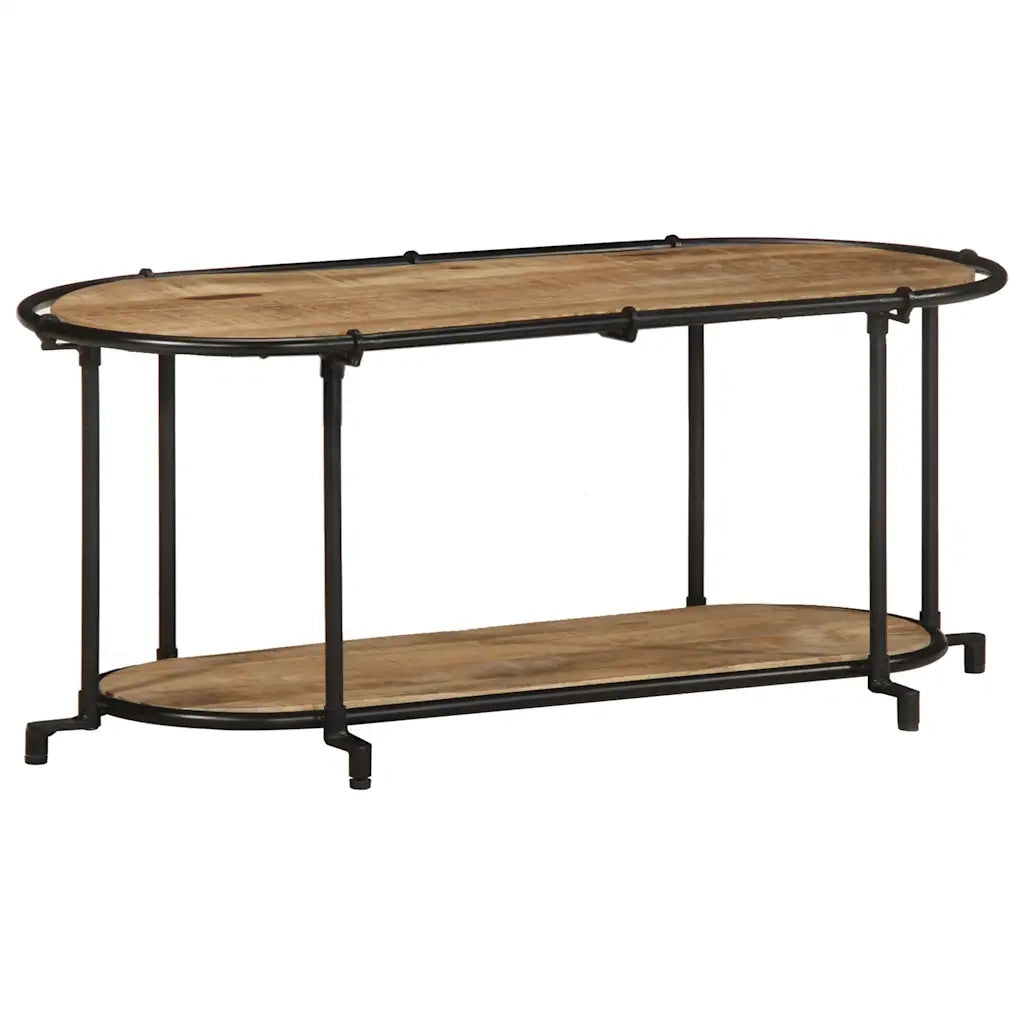 Mobile Porta TV-Mobile per TV-Credenza TV 100x42x40 cm in Massello di Mango Grezzo