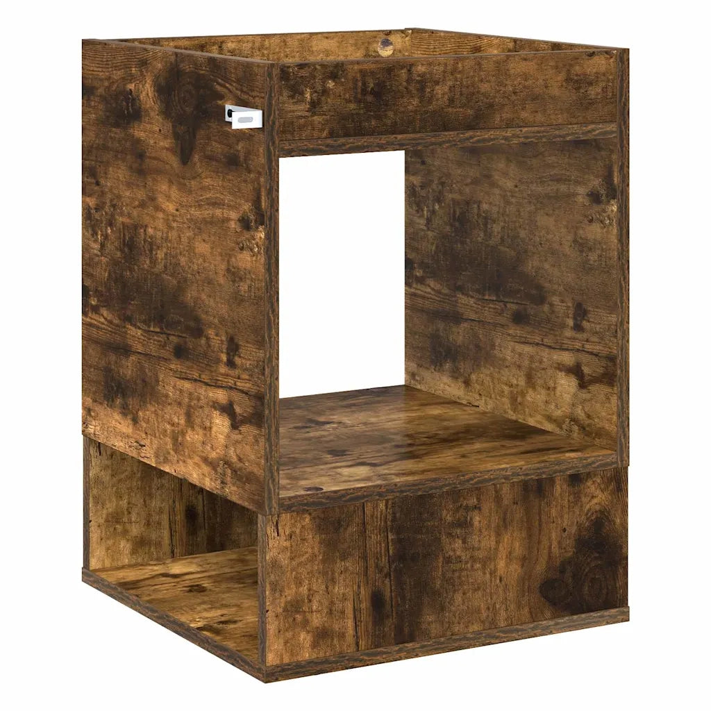 Tavolino Rovere fumé 40 x 40 x 56 cm Legno ingegnerizzato 890952