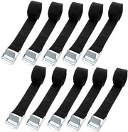 Pacco di 10 cinti corti con chiusura a molla - 65 cm cinti cinturino nero portabici cinturino di fissaggio per l'installazione di cinturini di fissaggio rapido per biciclette