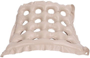 Cuscino di supporto gonfiabile - 16 fori - Cuscino per sedia/rollator - PVC respirabile - Comodo per viaggi/esterno - Cuscino compressivo - Cuscino gonfiabile