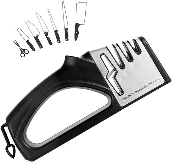 Messenslijper 4 in 1 Professionale 4 Stappen Scharen Slijper per Scharen con Keramica per Sfregio Preciso