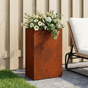 Vaso da giardino Ruggine 50 x 30 x 75 cm Acciaio Corten 8005552